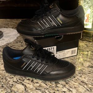 Adidas Tyshawn II Black and Gold Sneakers